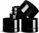 (200 Pack) 5ML Thick Black Glass Jars With Child Resistant Lids - Uv. Fixed Price $219.99.