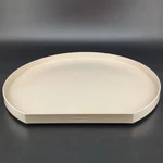 Vintage Xlarge Rubbermaid Lazy Susan Turntable 2719 Almond 21". Fixed Price $55.00.