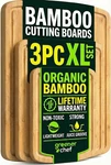 Greener Chef Luxury Wood Set Of 3 (small, Medium, X-large), Single-tone. Fixed Price $74.83.