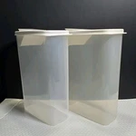 Set Of Two Buddeez Cereal Containers Food Storage Vintage Kitchen Made Usa. Fixed Price $24.00.