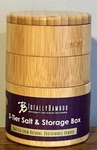 New Totally Bamboo 3 Tier Salt Pepper Spice Box W/ Magnetic Closures. Fixed Price $16.00.