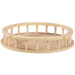 Jumbo Wooden Lazy Susan Turntable Spindles Natural Kitchen Organizer New. Fixed Price $42.38.