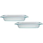 Pyrex C-233 3QT Easy Grab Glass Baking Dish (2-PACK). Fixed Price $47.99.