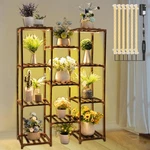 Plant Stand W/ Grow Lights Wood Shelf With Full Spectrum Lamp Indoor Corner. Fixed Price $59.29.