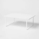 Metal Cabinet Shelf White: Kitchen Organizer, Riser, Iron, 15"X10"X6". Fixed Price $16.99.