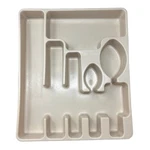 Vintage Rubbermaid 2922 Beige Sand Plastic Silverware Drawer Organizer Tray. Fixed Price $12.99.