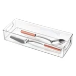Idesign 16X6X3 Clear Plastic Kitchen Storage Organizer Bin For Fridge And Pantry. Fixed Price $11.59.