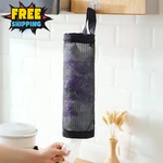1 Pc Plastic Bag Holder Grocery Mesh Hanging Storage Dispenser. Fixed Price $5.87.