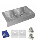 Elkay Crosstown 35-7/8 Farmhouse Double Basin Stainless Steel Kitchen Sink. Fixed Price $199.99.