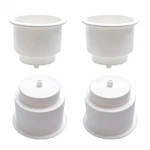Manumarine White Plastic Cup Drink Holder Insert With Drain For. Fixed Price $13.99.