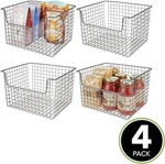 Mdesign Metal Wire Storage Basket Organizer With Front Dip Opening *10X12X7.5. Fixed Price $39.95.