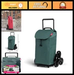 Large Green Urban Shopping Cart, Durable Polyester, Eco-friendly Design. Fixed Price $220.99.