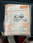 Set 2 Woffit Wine Glass & Coffee Cup Storage Case, Quilted Packing Containers. Fixed Price $29.99.