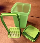 Tupperware Green Lime Pickle Olive Pepper Refrigerator Keeper Container. Fixed Price $14.95.