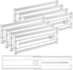 Vtopmart Pack 4" Regular Upgrade Drawer Dividers For Clothes, 12.8"-22.3" Expa. Fixed Price $44.20.
