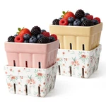 Aels Ceramic Berry Basket, Farmhouse Fruit Bowl Container For & Vegetables. Fixed Price $47.95.