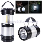 2 1 Led Camping Lantern, Cob Light Ultra Bright Collapsible Lamp Portable. Fixed Price $9.99.