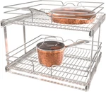 2-TIER Pullout Shelf & Drawer Organizer For Kitchen Pantry Storage, 24X22 In. Fixed Price $253.99.