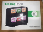 Mind Reader 6 Drawer Tea Bag Holder And Organizer, Black. Fixed Price $11.99.