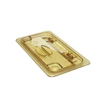 Cambro 1/6 Size Amber Hpan Flip Lid Hinged High Heat Food Cover. Fixed Price $73.03.