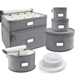 Lotfancy China Storage Containers Quilted 6-PIECE Set Box- Stores. Fixed Price $51.37.