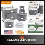 Luxurious Quilted 6-PIECE China Storage Containers For Safe Dinnerware. Fixed Price $61.19.