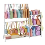 Large Floor-standing Purse Organizer With 14 Practical HANGER,3-TIER Pu.... Fixed Price $71.19.