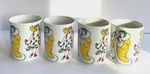 Vtg 1979 Fitz & Floyd Variations "fat Is Beautiful" Cups Big Women Set 4 Ladies. Fixed Price $20.99.