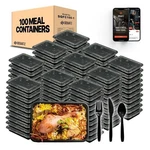 Squatz Microwavable Food Container W/ Utensil Set Rectangular Meal Box Storage. Fixed Price $48.99.