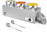 1500W 22 Electric Soup Warmer, Three 7.4QT Stainless Steel Round Pot 86-185 F. Fixed Price $139.99.