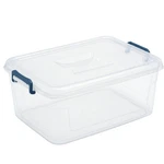Tribello Plastic Storage Bins With Lids, Clear Stackable Containers - 21. Fixed Price $48.93.