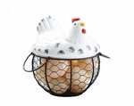 Chicken Egg Basket Holder Decorative Farmhouse Storage Container New. Fixed Price $14.99.