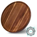 Anboxit Lazy Susan Organizer For Table, 10 Wooden Inch- Pack, Brown. Fixed Price $23.23.