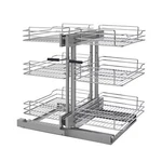 Rev-a-shelf Pullout Corner Cabinet Organizer W/ Soft-close Tier, 5PSP3-15SC-CR. Fixed Price $862.99.