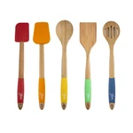 Cambridge 6384X9FSTAN94 Fiesta Bamboo 5-PIECE Silicone Utensil Set. Fixed Price $72.75.