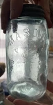 Vintage Mason's Pat Nov 30TH 1858 Canning Jar With Manufacturer Logo. Fixed Price $16.00.