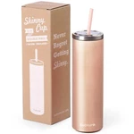 Cupture Skinny 16 Oz Double Wall Insulated Stainless Steel Rose Gold Tumbler. Fixed Price $29.68.