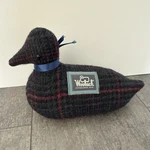 Woolrich Red Black Plaid Duck Stuffed Decoy Pillow Decor Doorstop Shelf Sitter. Fixed Price $34.99.