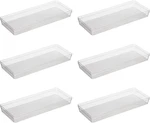 Clear Drawer Organizer - 6.25" X 15.75" (set Of 6) Ideal For Organizing Kitche. Fixed Price $70.95.