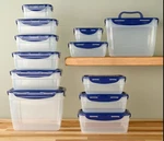 Locknlock Food STORAGE,12-PC Nestable Rectangle SET,2 Handle Lids K313878 Indigo. Fixed Price $29.21.
