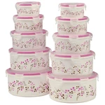Home-style Kitchen Food Storage Containers (floral Design), 20 Pc Set, Bpa-free,. Fixed Price $24.99.