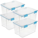 Sterilite 54 Quart Gasket Box, Stackable Storage Bin With Latching Lid, Pack. Fixed Price $62.40.