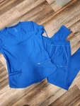 Form Charokee Monans Scrub Set Royal Blue Med Tall Taper Pant. Fixed Price $59.95.