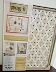 Peg Board Jewlery Organising Bord 15" X 19" With 11 Total Pieces Of Hardware. Fixed Price $29.99.