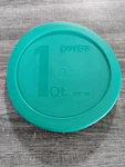 Pyrex 322-PC Storage 1 Qt Plastic Lid 7.25" Preowned Green Color Free Usa Ship. Fixed Price $17.99.