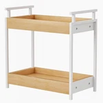 Klm Countertop Coffee Station Organizer, 2 Tier Wooden Shelf For Bar A.... Fixed Price $42.00.