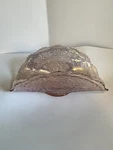 Imperial Glass Pink Iridescent Banana Holder Bowl For Lenox Floral Curved. Fixed Price $25.00.