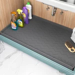 Tigejoy 34" X 22" Under Sink Mats For Kitchen Waterproof, Leak-proof Silicone. Fixed Price $26.50.