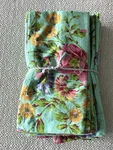 Set Of 12 April Cornell Floral Dinner Napkins Green, Pink, Purple Nwt. Fixed Price $30.00.