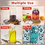 64 Oz Wide Mouth Mason Jars Lids Bands 3 Pack Half Gallon Canning Large Glass. Fixed Price $29.80.